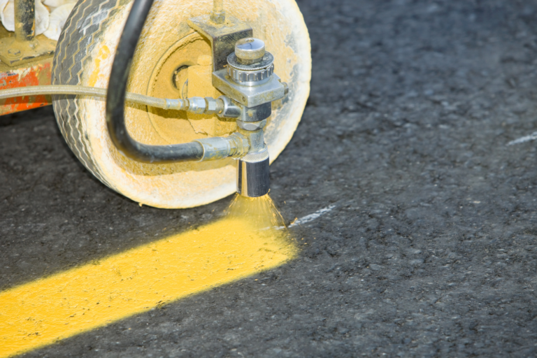 Parking lot striping