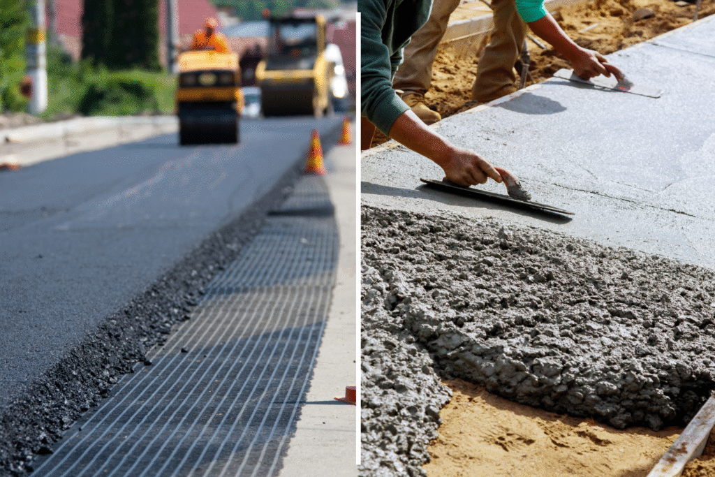 asphalt paving vs concrete 